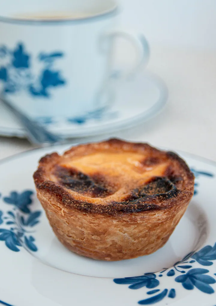 Galão com pastel de nata